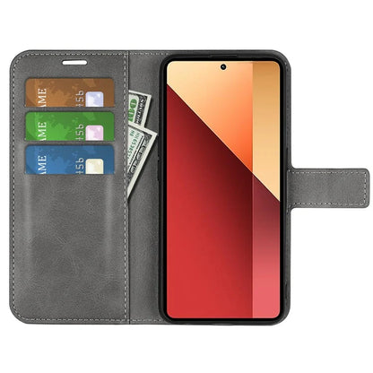For Xiaomi Redmi Note 13 Pro 4G / Poco M6 Pro 4G Cover Magnetic Clasp PU Leather Folio Flip Phone Wallet Case