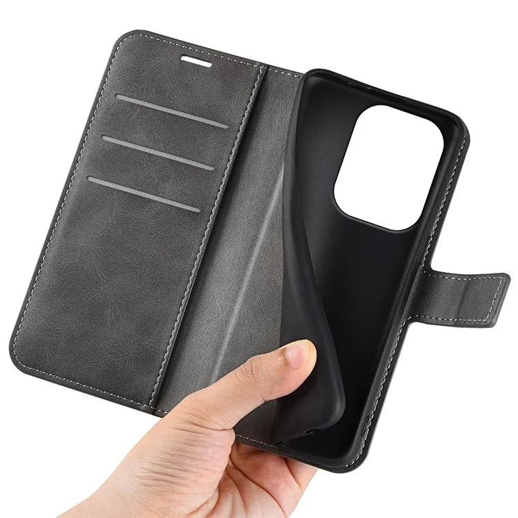 For Xiaomi Redmi Note 13 Pro 4G / Poco M6 Pro 4G Cover Magnetic Clasp PU Leather Folio Flip Phone Wallet Case