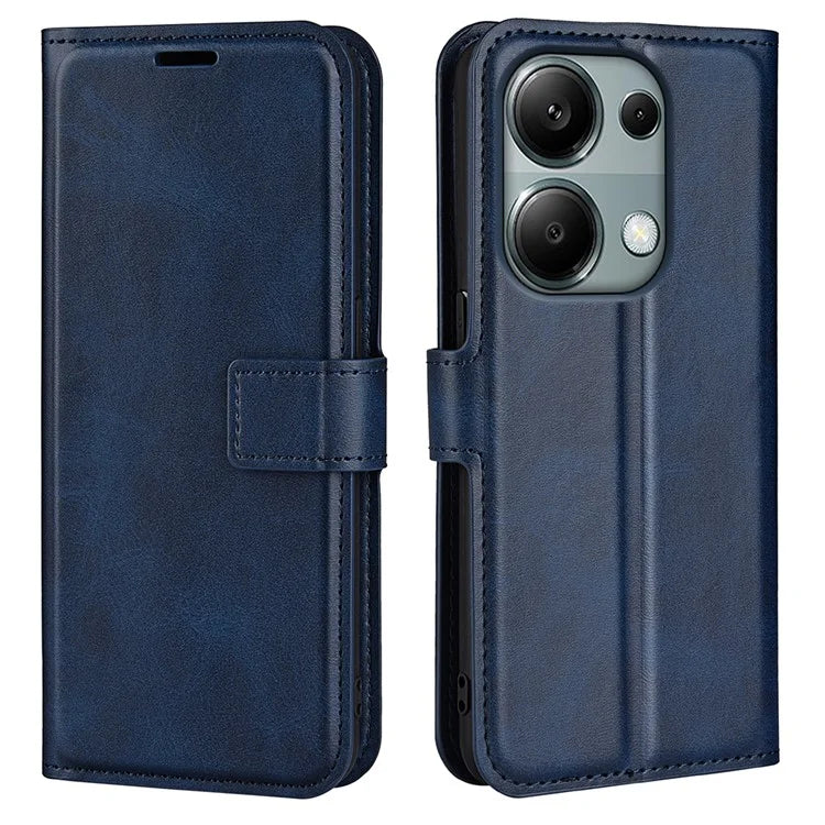 For Xiaomi Redmi Note 13 Pro 4G / Poco M6 Pro 4G Cover Magnetic Clasp PU Leather Folio Flip Phone Wallet Case
