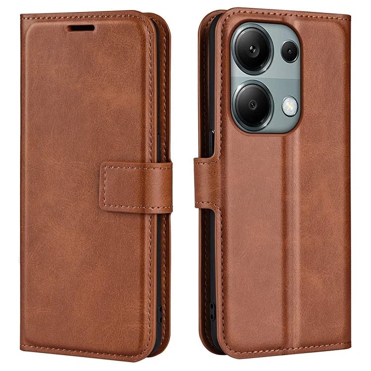 For Xiaomi Redmi Note 13 Pro 4G / Poco M6 Pro 4G Cover Magnetic Clasp PU Leather Folio Flip Phone Wallet Case