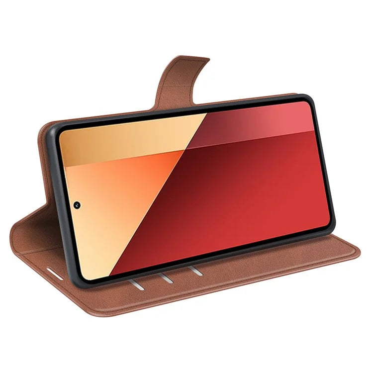 For Xiaomi Redmi Note 13 Pro 4G / Poco M6 Pro 4G Cover Magnetic Clasp PU Leather Folio Flip Phone Wallet Case