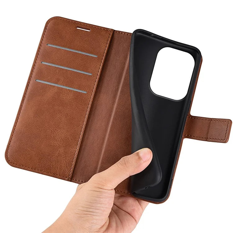 For Xiaomi Redmi Note 13 Pro 4G / Poco M6 Pro 4G Cover Magnetic Clasp PU Leather Folio Flip Phone Wallet Case