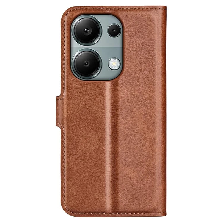 For Xiaomi Redmi Note 13 Pro 4G / Poco M6 Pro 4G Cover Magnetic Clasp PU Leather Folio Flip Phone Wallet Case
