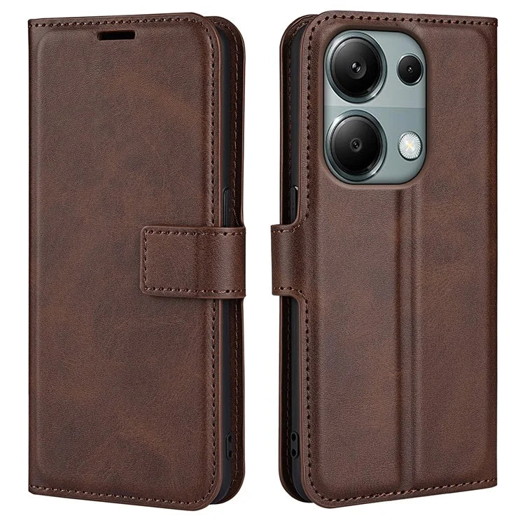For Xiaomi Redmi Note 13 Pro 4G / Poco M6 Pro 4G Cover Magnetic Clasp PU Leather Folio Flip Phone Wallet Case