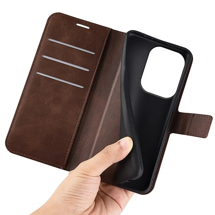 For Xiaomi Redmi Note 13 Pro 4G / Poco M6 Pro 4G Cover Magnetic Clasp PU Leather Folio Flip Phone Wallet Case