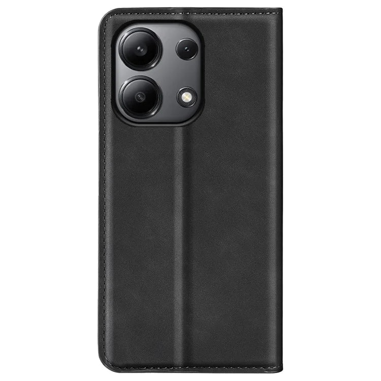For Xiaomi Redmi Note 13 4G Leather Case Wallet Skin-touch Phone Cover