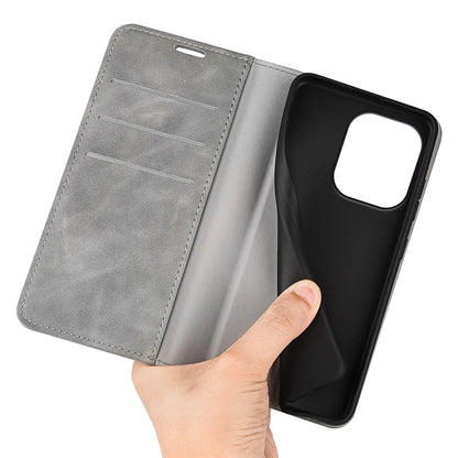 For Xiaomi Redmi Note 13 4G Leather Case Wallet Skin-touch Phone Cover