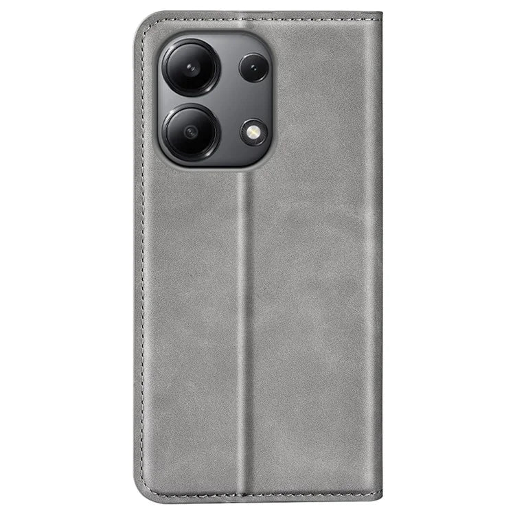 For Xiaomi Redmi Note 13 4G Leather Case Wallet Skin-touch Phone Cover