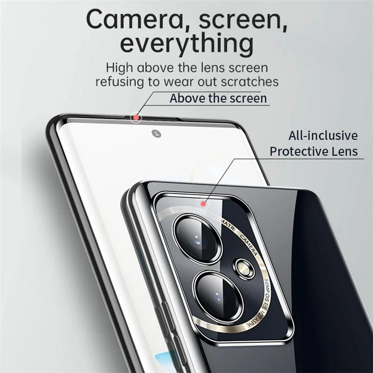 SULADA For Honor 100 5G Case Electroplating Transparent Soft TPU Phone Cover