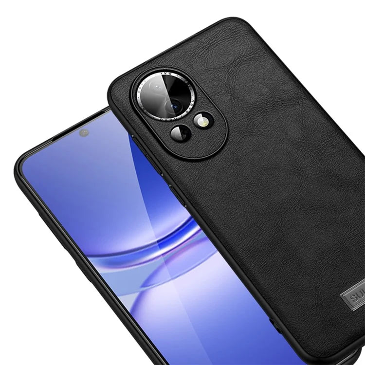 SULADA For Huawei nova 12 5G Phone Case Leather+TPU+PC Anti-drop Cover