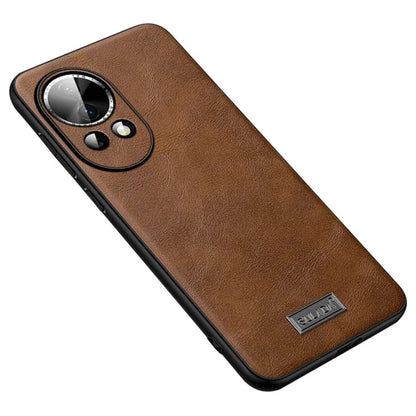 SULADA For Huawei nova 12 5G Phone Case Leather+TPU+PC Anti-drop Cover