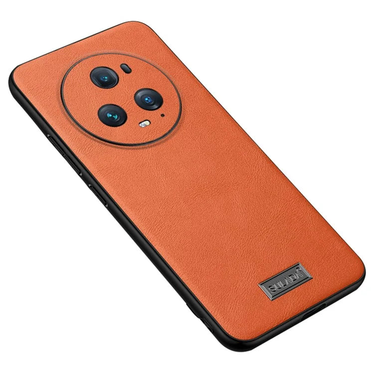 SULADA For Honor Magic5 Pro Phone Case Leather Coated TPU+PC Protective Cover