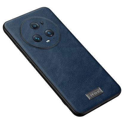SULADA For Honor Magic5 Pro Phone Case Leather Coated TPU+PC Protective Cover