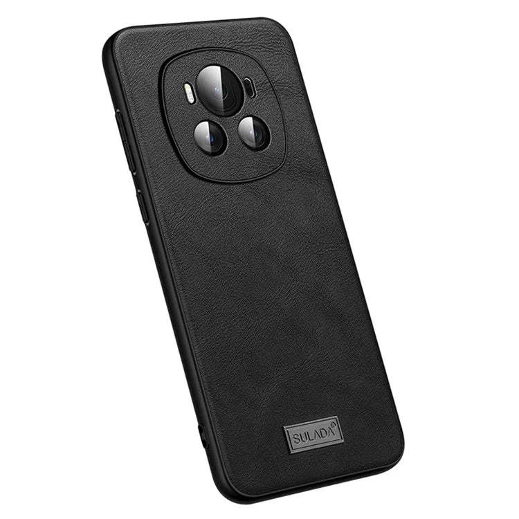 SULADA For Honor Magic5 Pro Phone Case Leather Coated TPU+PC Protective Cover