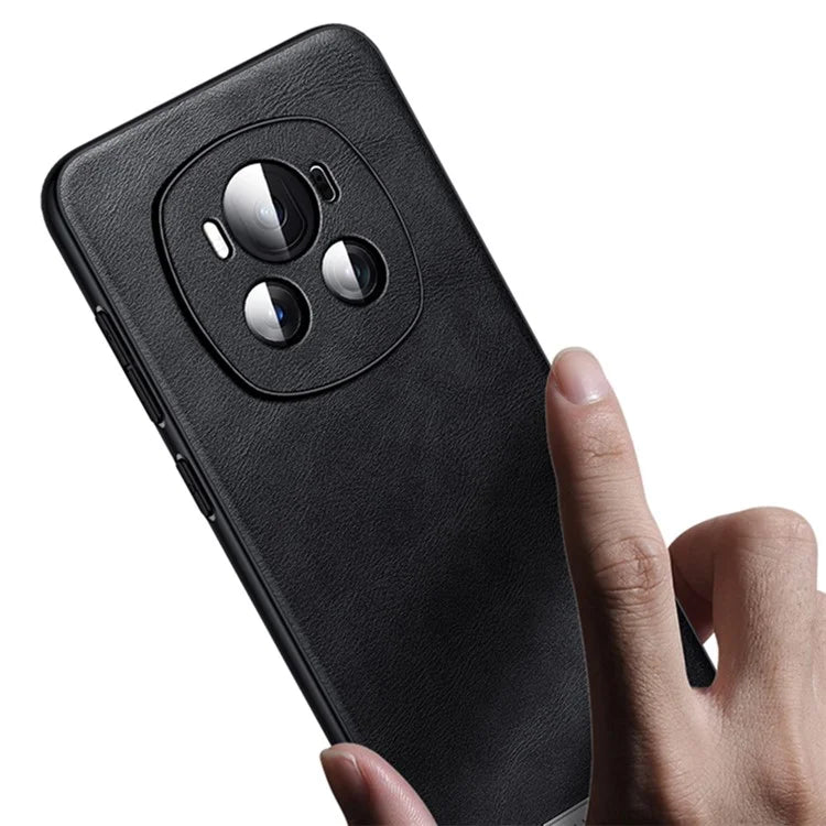 SULADA For Honor Magic5 Pro Phone Case Leather Coated TPU+PC Protective Cover