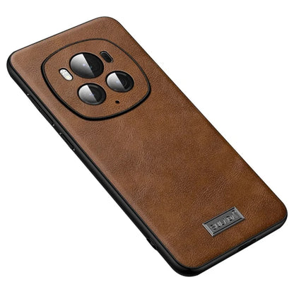 SULADA For Honor Magic6 Pro 5G Case PU Leather Coated TPU+PC Phone Back Cover