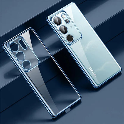SULADA For vivo S17 5G TPU Case Electroplating Transparent Phone Cover