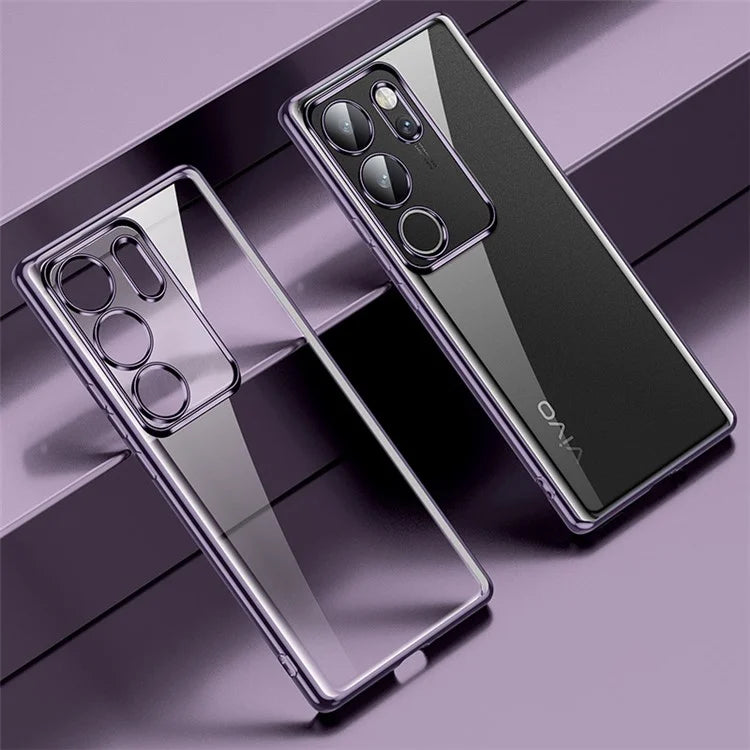 SULADA For vivo S17 5G TPU Case Electroplating Transparent Phone Cover