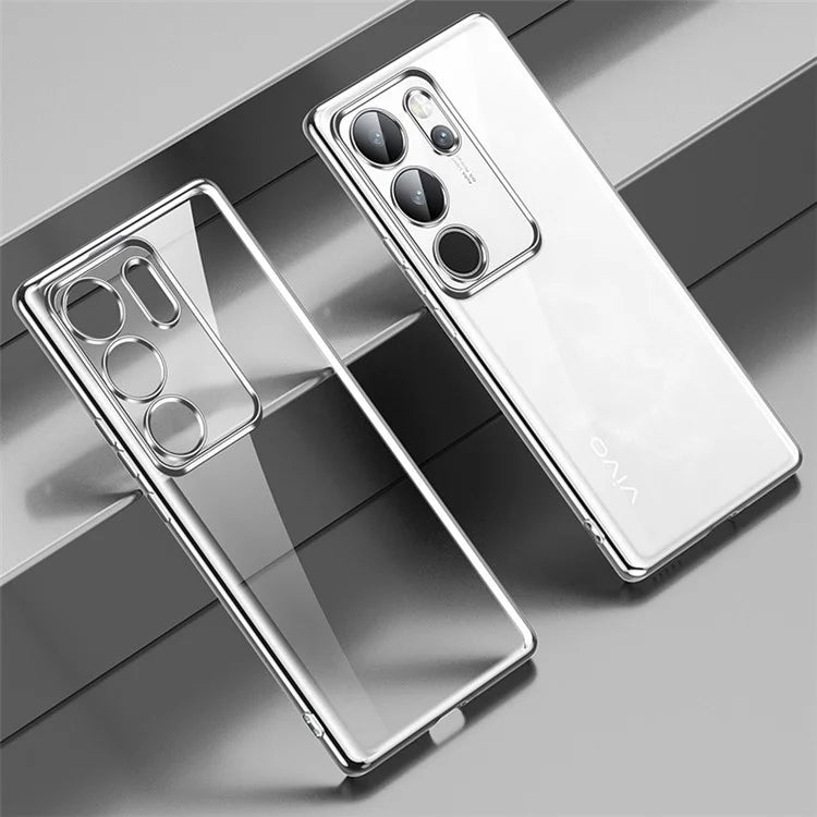 SULADA For vivo S17 5G TPU Case Electroplating Transparent Phone Cover