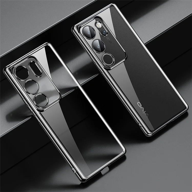 SULADA For vivo S17 5G TPU Case Electroplating Transparent Phone Cover