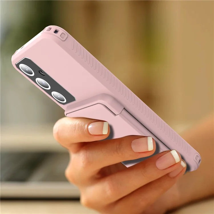 For Samsung Galaxy S24 Case Scratch-proof PC+TPU Makeup Mirror Phone Cover
