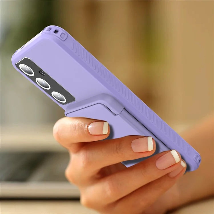 For Samsung Galaxy S24 Case Scratch-proof PC+TPU Makeup Mirror Phone Cover
