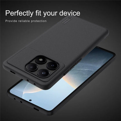 NILLKIN Frosted Shield Case for Xiaomi Redmi K70E 5G / Poco X6 Pro 5G Hard PC Phone Cover