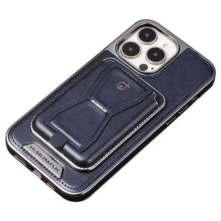 RMBMAX For iPhone 12 Pro Max 6.7 inch Case Detachable Card Slot Kickstand Back Cover