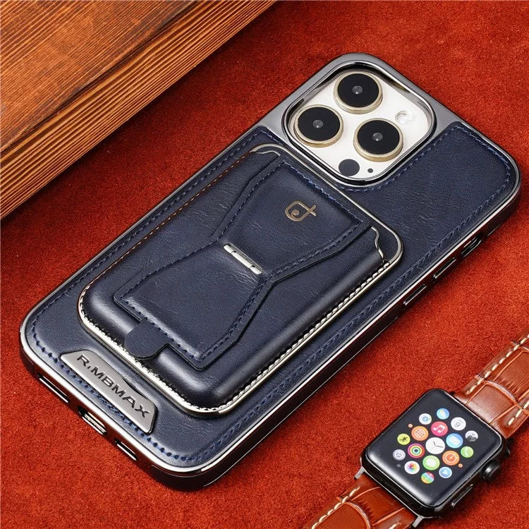 RMBMAX For iPhone 15 Pro Max Case Detachable 2-in-1 Card Holder Shockproof Phone Shell