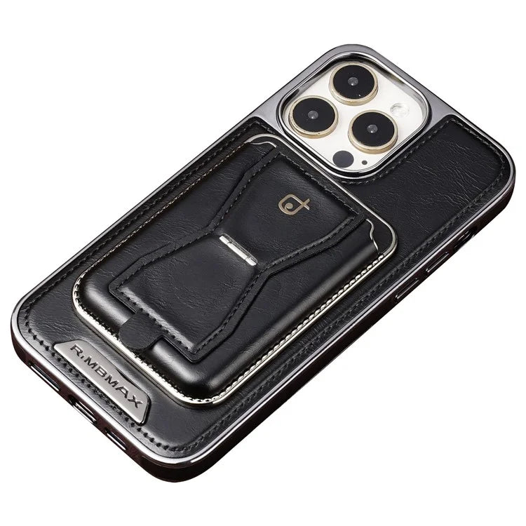 RMBMAX For iPhone 15 Pro Max Case Detachable 2-in-1 Card Holder Shockproof Phone Shell