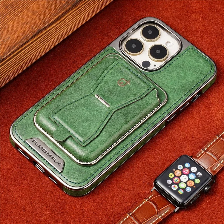 RMBMAX For iPhone 15 Pro Max Case Detachable 2-in-1 Card Holder Shockproof Phone Shell
