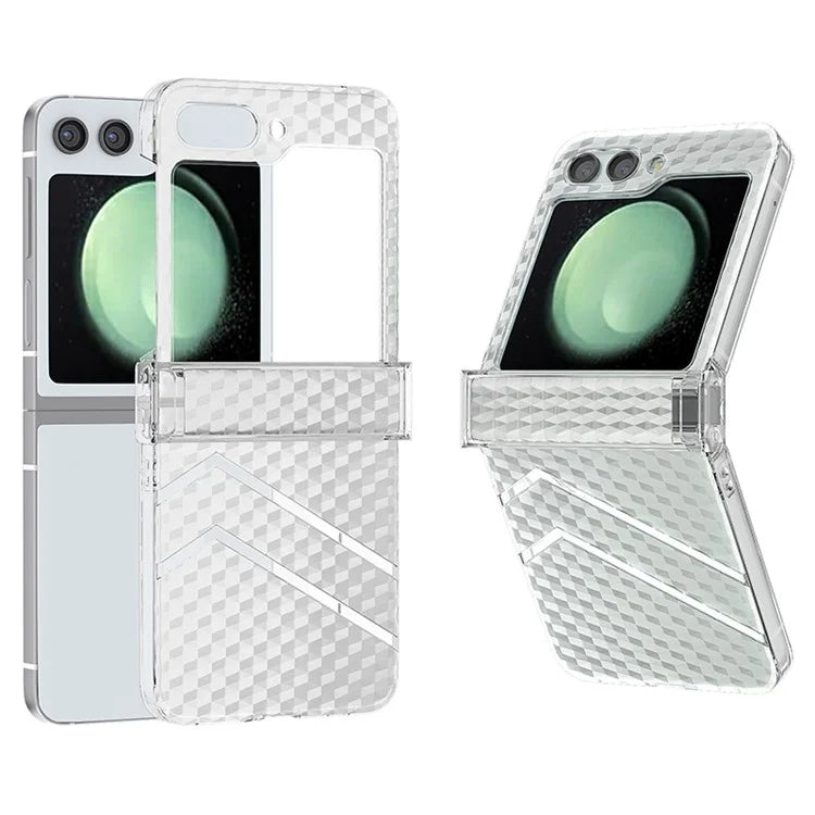 For Samsung Galaxy Z Flip5 5G Case Sea Sand Texture Matte PC Cover with Hinge Protection