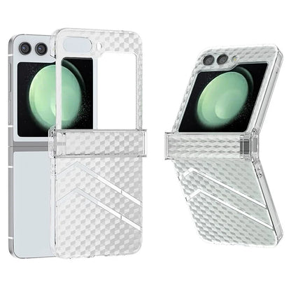 For Samsung Galaxy Z Flip5 5G Case Sea Sand Texture Matte PC Cover with Hinge Protection