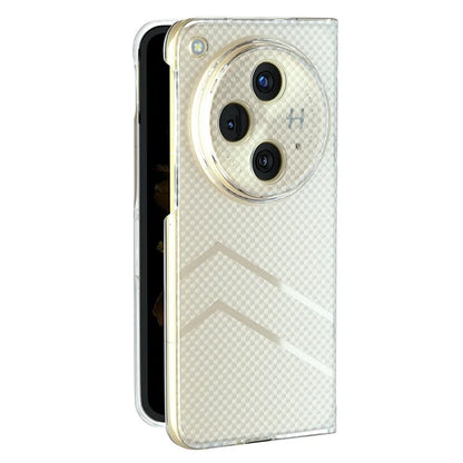 For Oppo Find N3 5G Case Transparent Hard PC Matte Phone Cover Sea Sand Texture