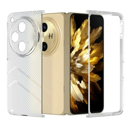 For Oppo Find N3 5G Case Transparent Hard PC Matte Phone Cover Sea Sand Texture