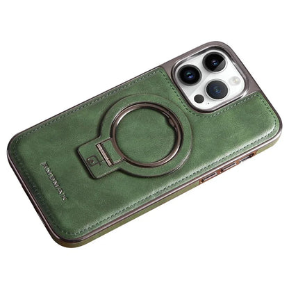 RMBMAX Shockproof Case for iPhone 15 Pro Max Electroplating Kickstand Magnetic Phone Shell