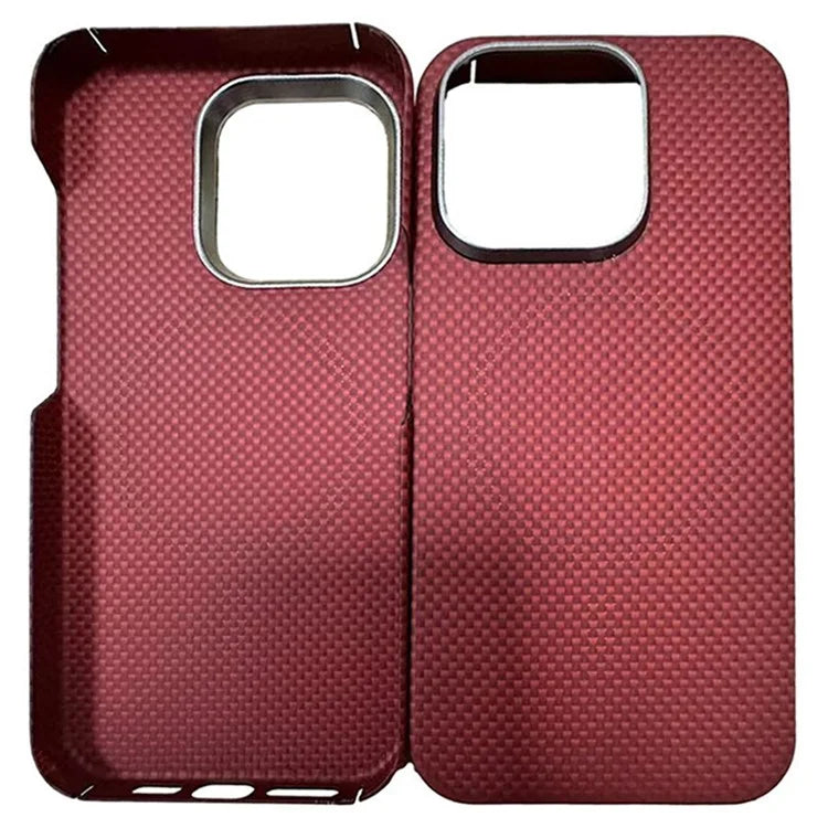 For  iPhone 14 Pro Max Case Aramid Fiber Carbon Fiber Cover Compatible with MagSafe