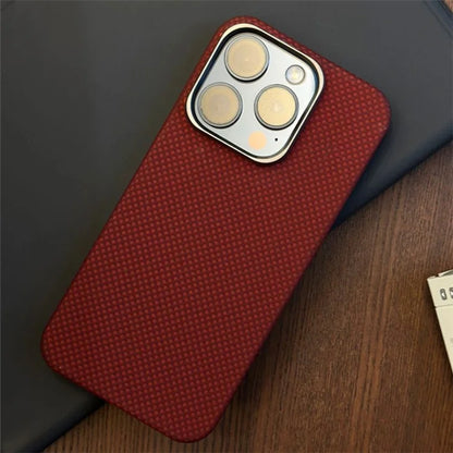 For  iPhone 14 Pro Max Case Aramid Fiber Carbon Fiber Cover Compatible with MagSafe