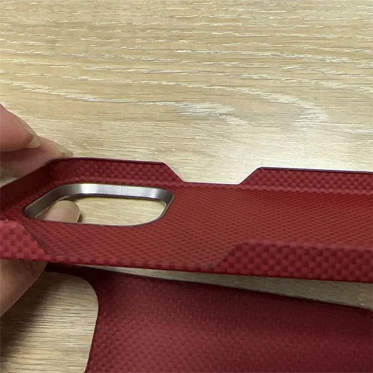 For  iPhone 14 Pro Max Case Aramid Fiber Carbon Fiber Cover Compatible with MagSafe