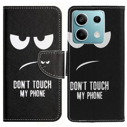 Phone Case for Xiaomi Redmi Note 13 5G PU Leather Cross Texture Wallet Cover