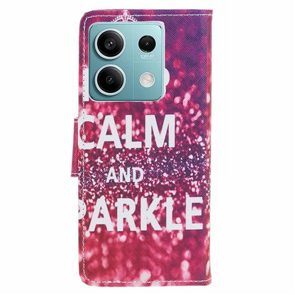 Phone Case for Xiaomi Redmi Note 13 5G PU Leather Cross Texture Wallet Cover