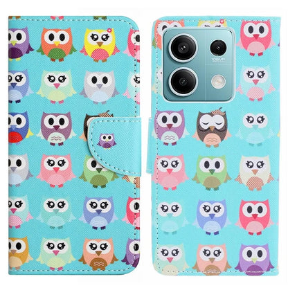 Phone Case for Xiaomi Redmi Note 13 5G PU Leather Cross Texture Wallet Cover