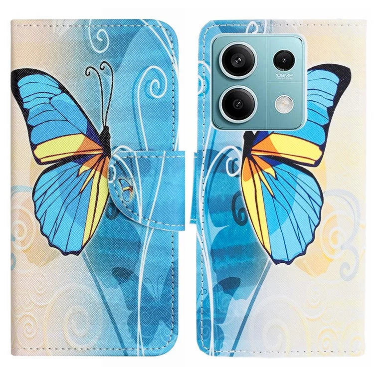 Phone Case for Xiaomi Redmi Note 13 5G PU Leather Cross Texture Wallet Cover