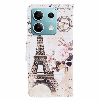 Phone Case for Xiaomi Redmi Note 13 5G PU Leather Cross Texture Wallet Cover