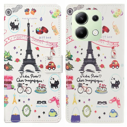 For Xiaomi Redmi Note 13 4G Case Wallet PU Leather Pattern Printing Phone Cover