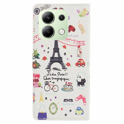 For Xiaomi Redmi Note 13 4G Case Wallet PU Leather Pattern Printing Phone Cover
