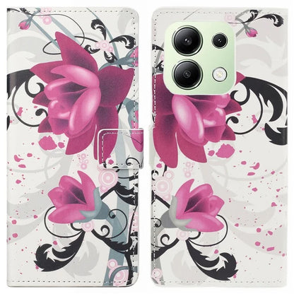 For Xiaomi Redmi Note 13 4G Case Wallet PU Leather Pattern Printing Phone Cover
