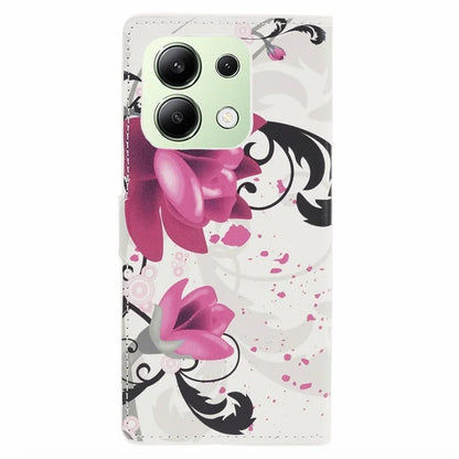 For Xiaomi Redmi Note 13 4G Case Wallet PU Leather Pattern Printing Phone Cover