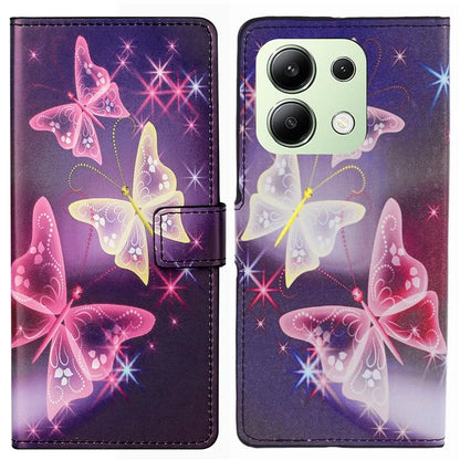 For Xiaomi Redmi Note 13 4G Case Wallet PU Leather Pattern Printing Phone Cover