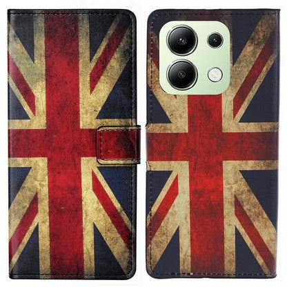 For Xiaomi Redmi Note 13 4G Case Wallet PU Leather Pattern Printing Phone Cover
